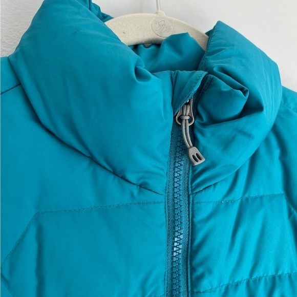 152. REI Women’s Down Puffer Jacket Blue Green Small - Picture 4 of 14
